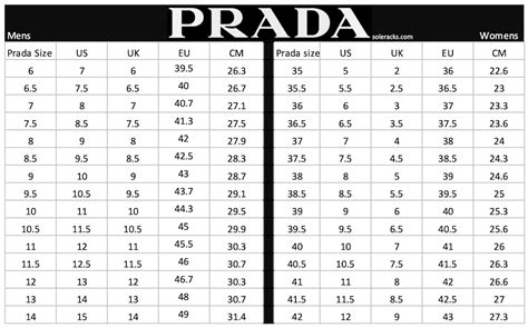 prada size chart shoes.